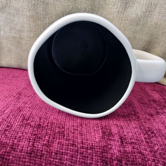 Rae Dunn By Magenta White GROOM Mug Black inside - Picture 3 of 4